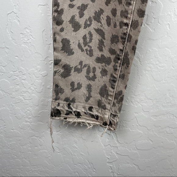 Current/Elliott The Stiletto in Grey Leopard Sz 26 - Picture 3 of 7